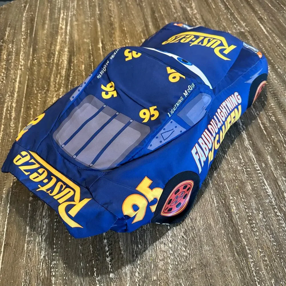 Cars Lightning McQueen Transforming Plush Pillow Disney Pixar Hudson Hornet